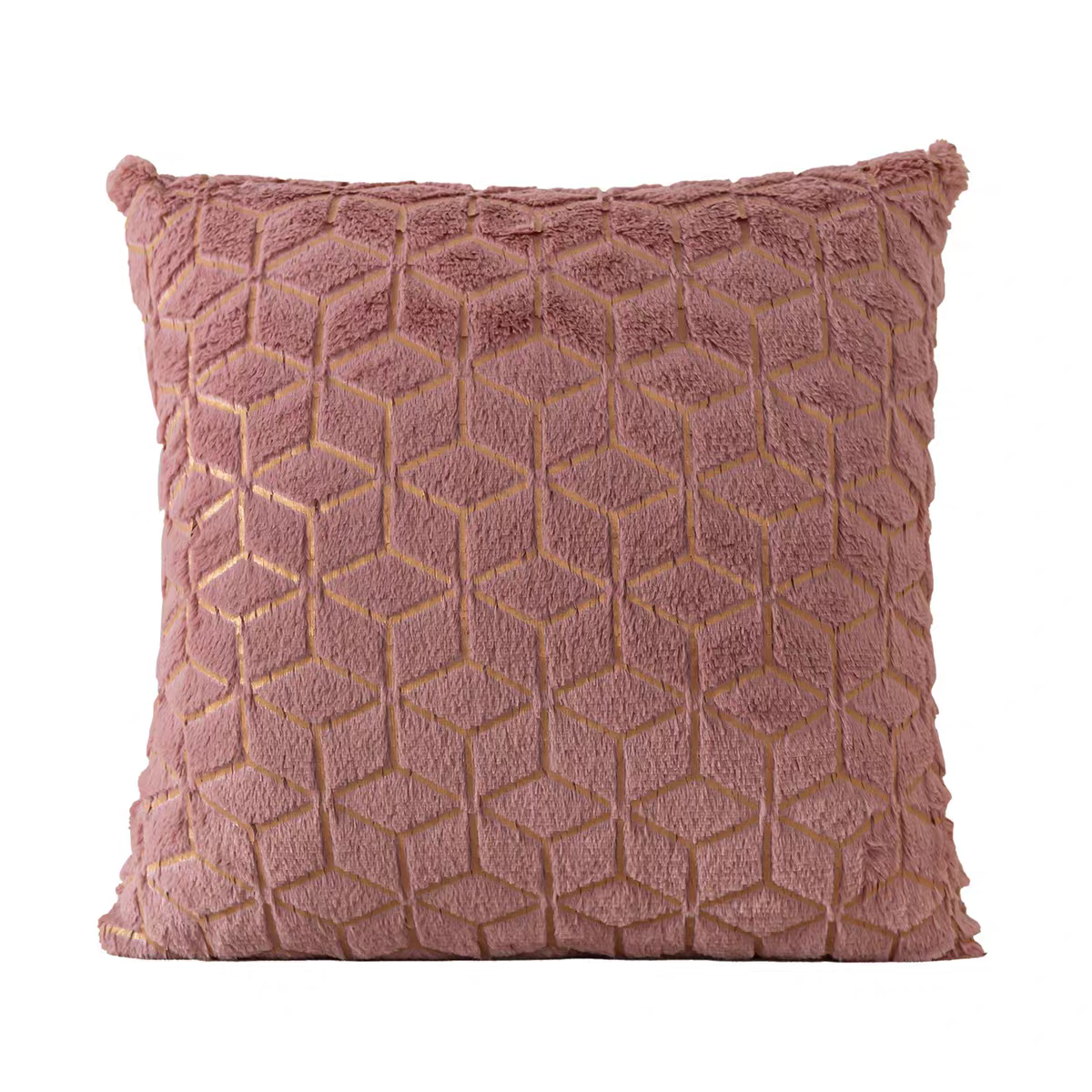 New ins plush throw pillow, solid-color sofa pillowcase, simple and creative geometric diamond-shaped block embroidered backrest Application Scenario