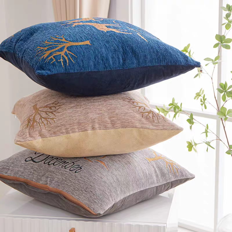 Chenille diy plush pillows, Nordic-style living room, soft headboard for nap, lumbar support, yoga Application Scenario