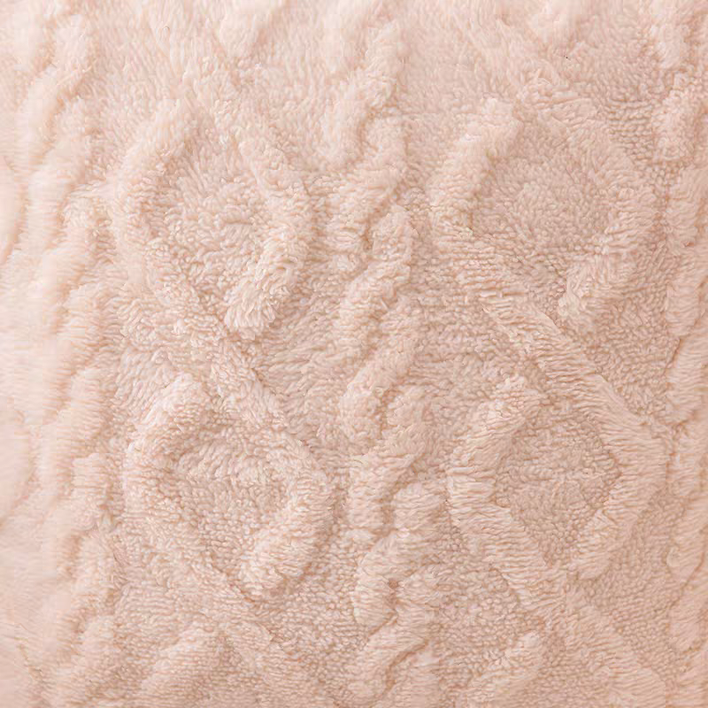 Ins-style plush pillowcase, jacquard geometric pattern cushion cover/sofa living room backrest pillowcase, bedside square pillow cover detail image 2