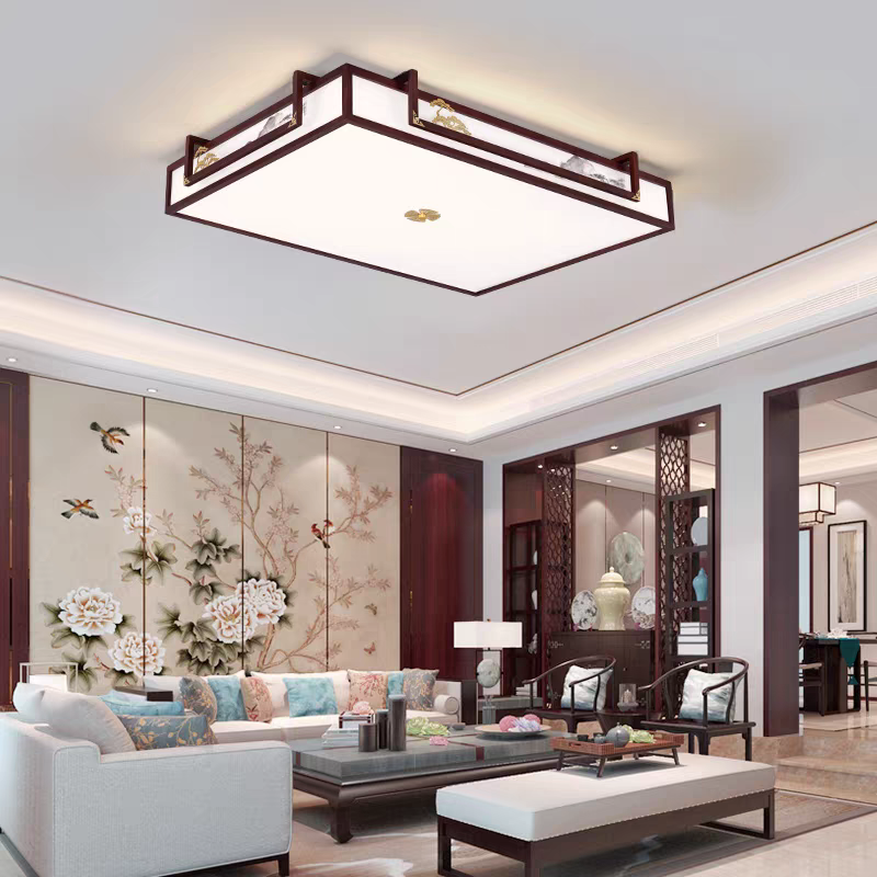 国潮雷士照明新中式led吸顶灯简约大气中国风客厅灯家用卧室灯具灯饰
