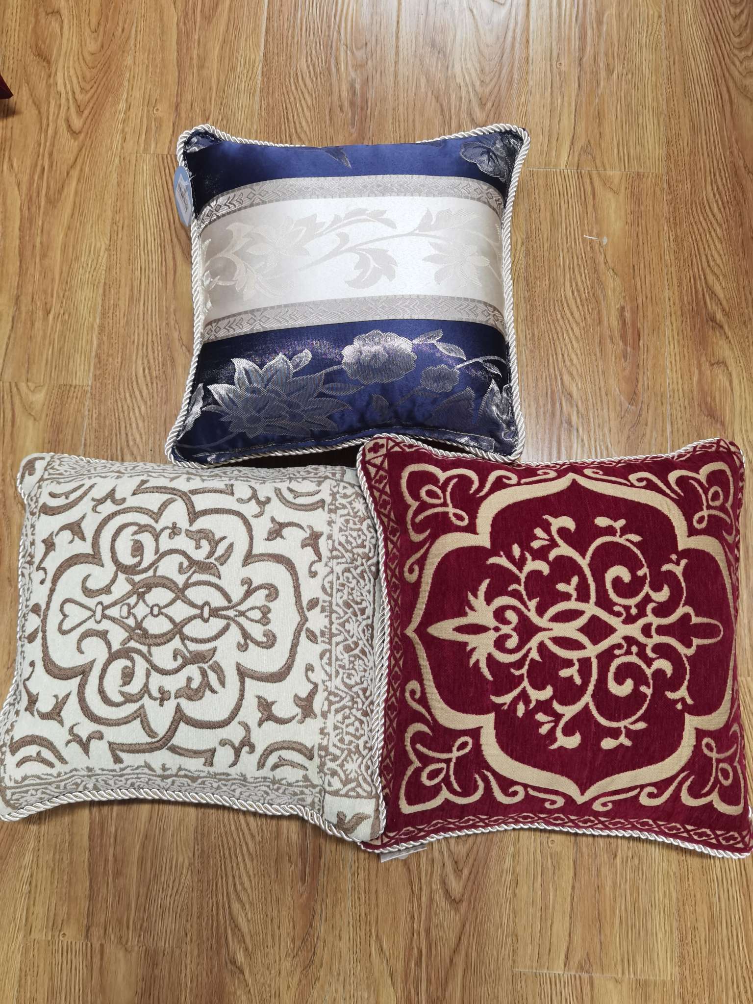 Edge-lined retro throw pillow sofa, living room pillow, headboard backrest, nap office backrest, car backrest cover