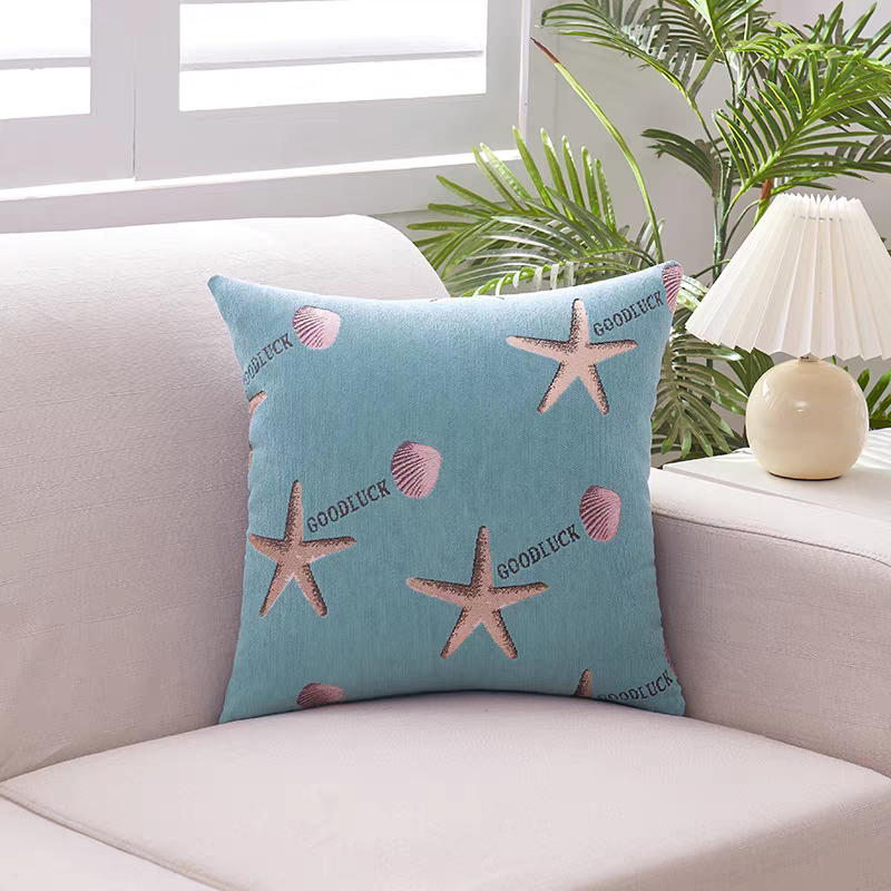 Chenier Starfish Simple Pillowcase ins Cold style fabric pillowcase Car sofa core Pillow cover Specification image