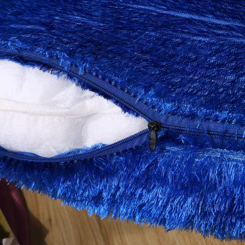 Modern and simple glittery velvet pillowcases, colored home cushions, plush pillows, home sofas, bedside and waist pillows, cars Application Scenario