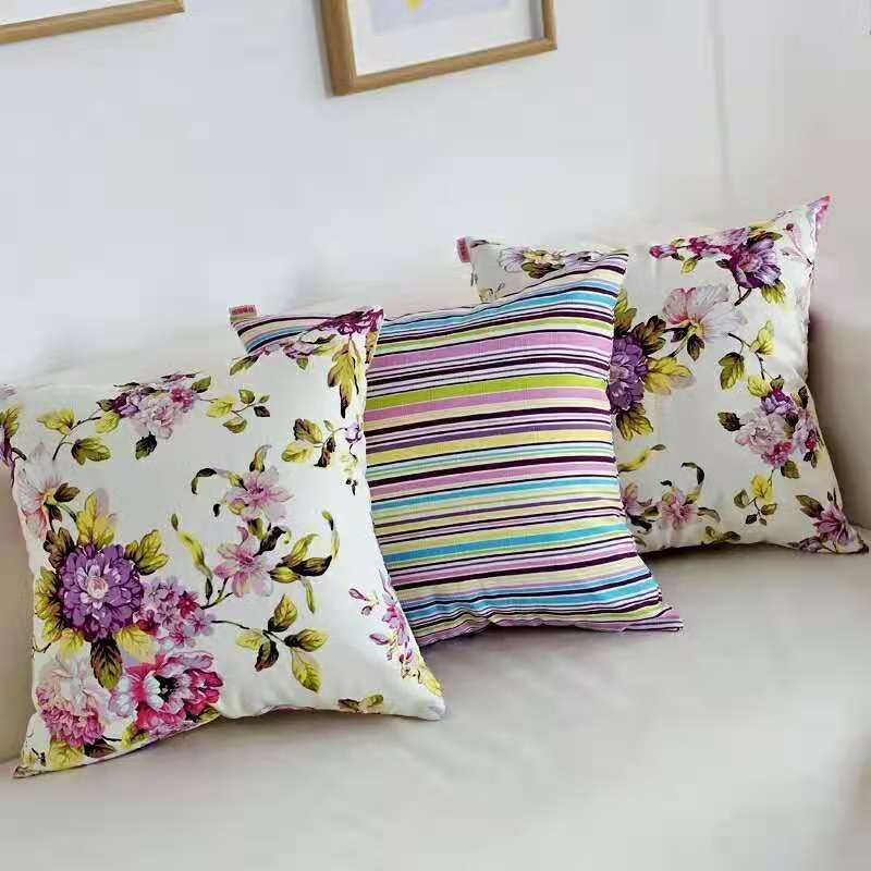 American country-style sofa cushion cover, European French new Chinese fresh small floral cushion cover with core
