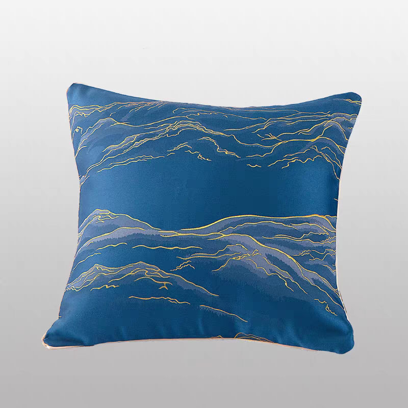 Light luxury style landscape modern simple high-end light luxury pillow with core, hotel room bed cushion, pillow, backrest and pillowcase detail image 4