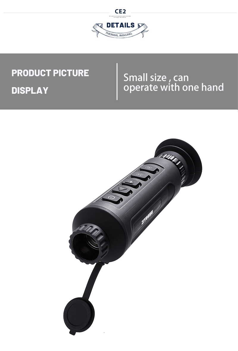 Infrared thermal imaging high-definition night vision outdoor wilderness and jungle screen detector, multi-functional all-black thermal sensing explorer pic 18