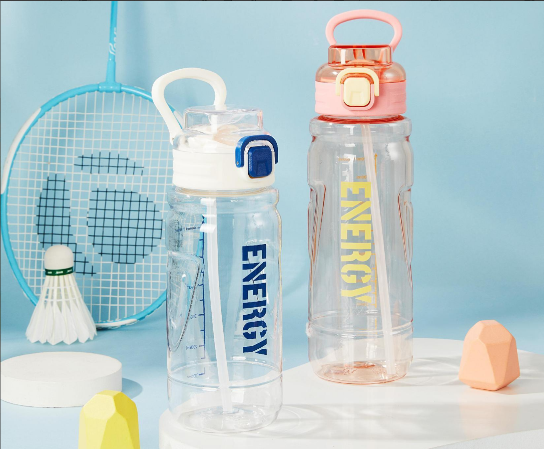 Simple student sports plastic cup made of PC material DY-SL2041, large capacity 1000ml pic 3