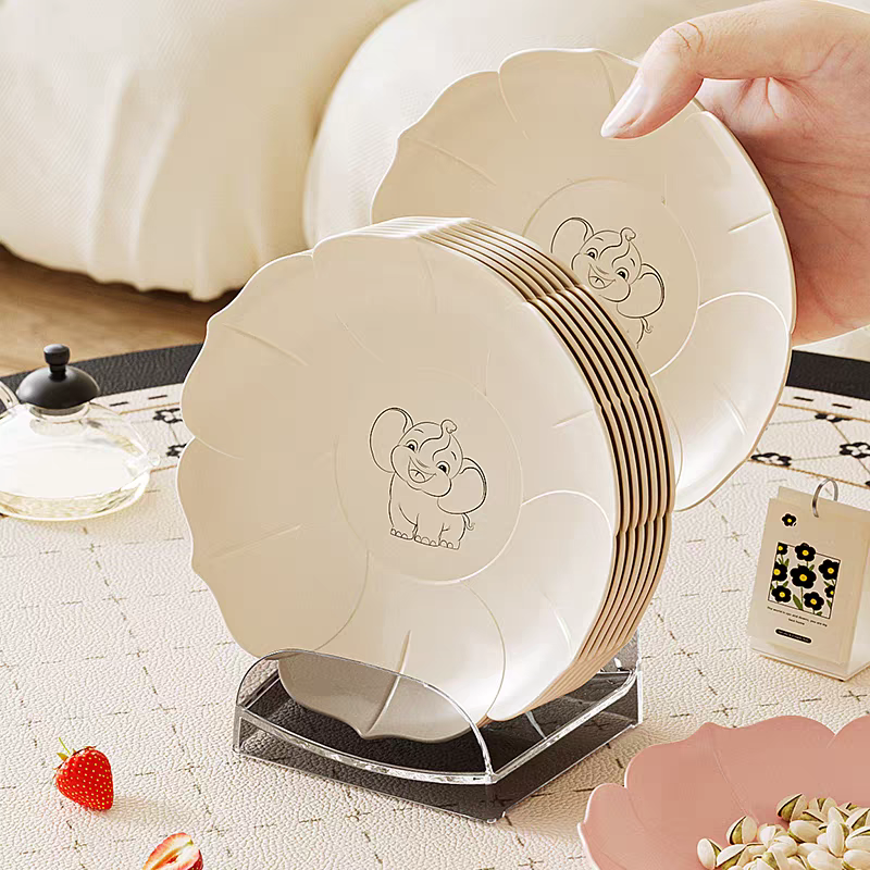 Food-grade household bone-spitting plates, fruit plates, cold dish plates, kitchen waste residue plates, and snack placement