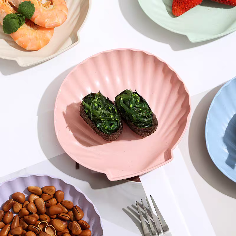 Bone-spitting plate, household dining table small plate, fruit snack plate, snack plate, bone small plate, garbage residue plate detail image 3