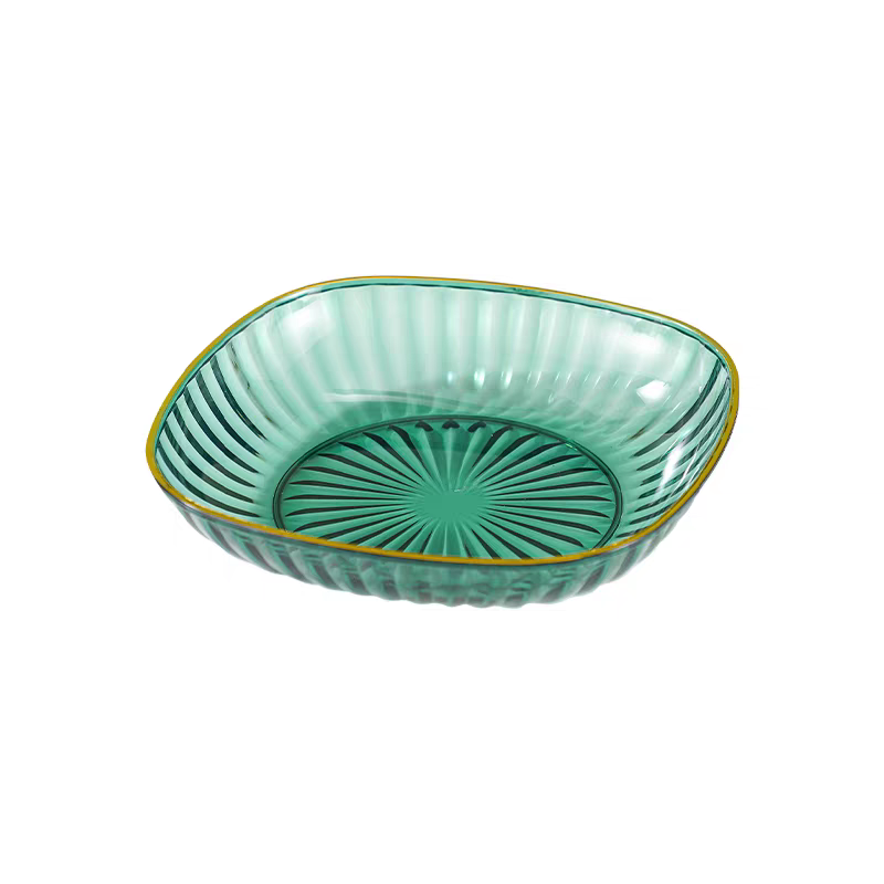 Bone-spitting plate, household food-grade fruit plate, light luxury and exquisite dining table, garbage plate, sunflower seed plate, snack plate, dried fruit plate