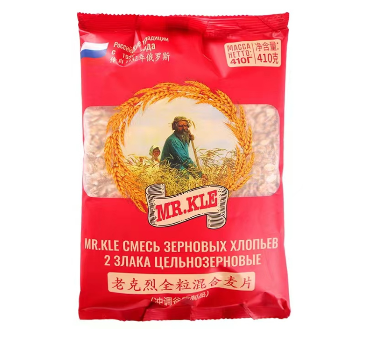 包邮！GADESCHI进口零食冲泡手办 俄罗斯老克烈全粒混合麦片410g详情3