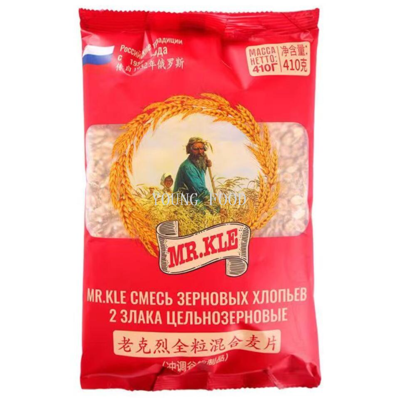 包邮！GADESCHI进口零食冲泡手办 俄罗斯老克烈全粒混合麦片410g