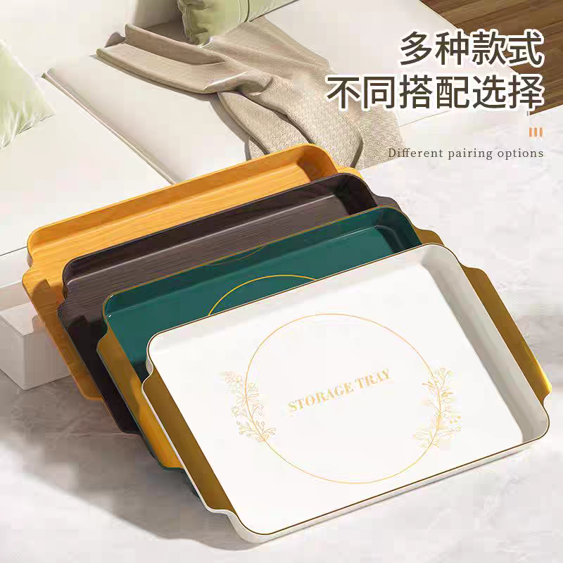 24*20高颜值糖果盒家用分格干果盒托盘新年零食盘轻奢坚果精致水果盘子产品图