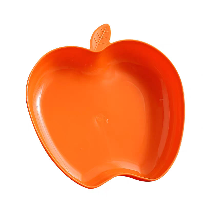 Deep bone-out plate, Japanese-style household light luxury small plate, plastic garbage plate, dining table, creative and cute snack plate, fruit plate Specification image