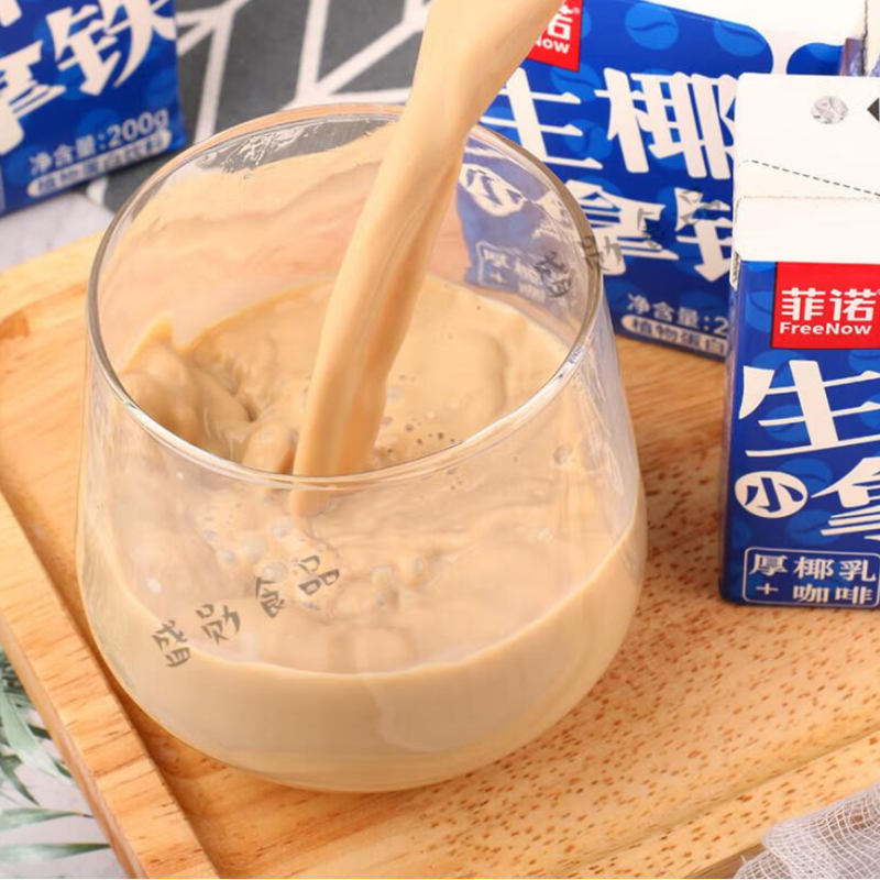 包邮！ROMANA SAMBUCA休闲零食饮料 菲诺生椰拿铁饮料200g*3瓶/组产品图