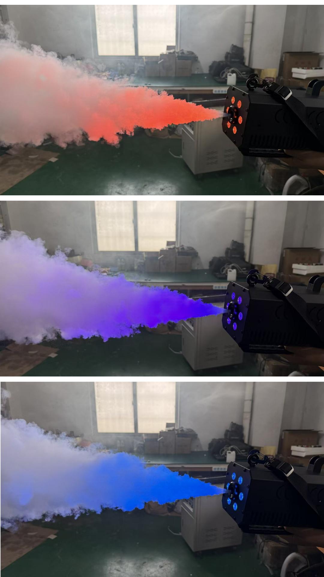 Factory Direct Sales Of 1500W Handheld Smoke Machines With 6Led Lights, Smoke Machines, Bar Party Stage Smoke Blowers, Wedding Dance Party Cigarette-Making Machines, Atmosphere Props, Stage Lighting Wholesale details Picture