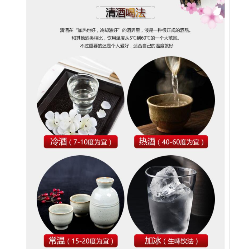 Free shipping for wholesale! BAIOCCHI Imported Rice Wine, Japanese Shiratsuki Junmai Daiginjo Sake 720ml Specification image