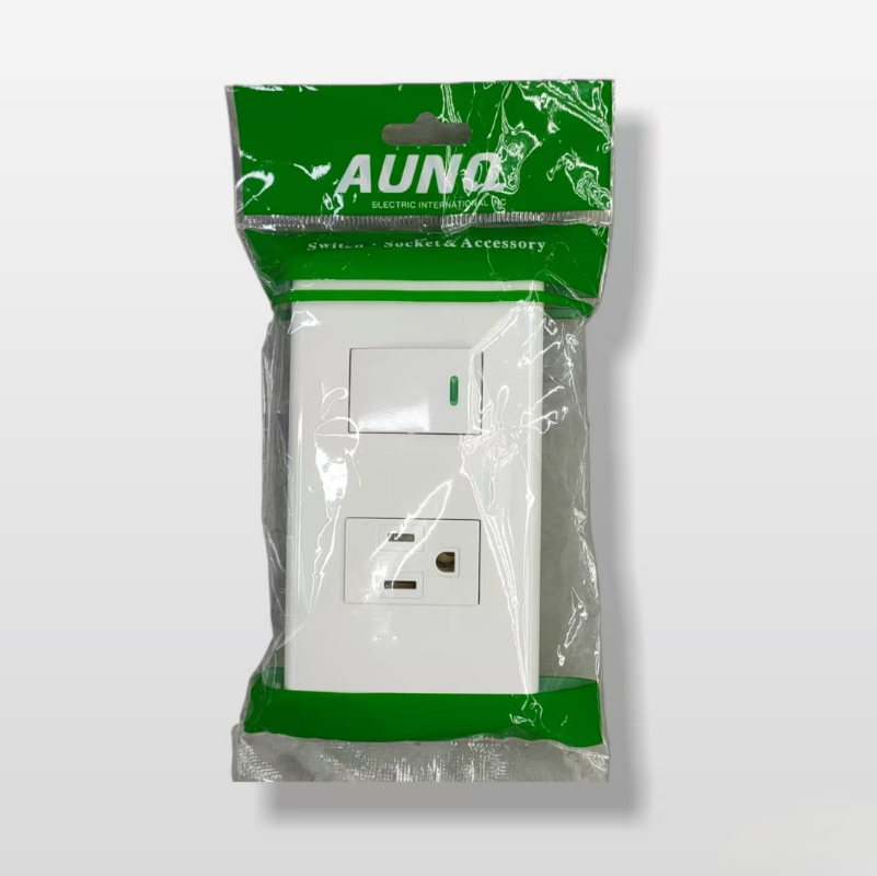 A variety of South American style wall switches and sockets for electrical products