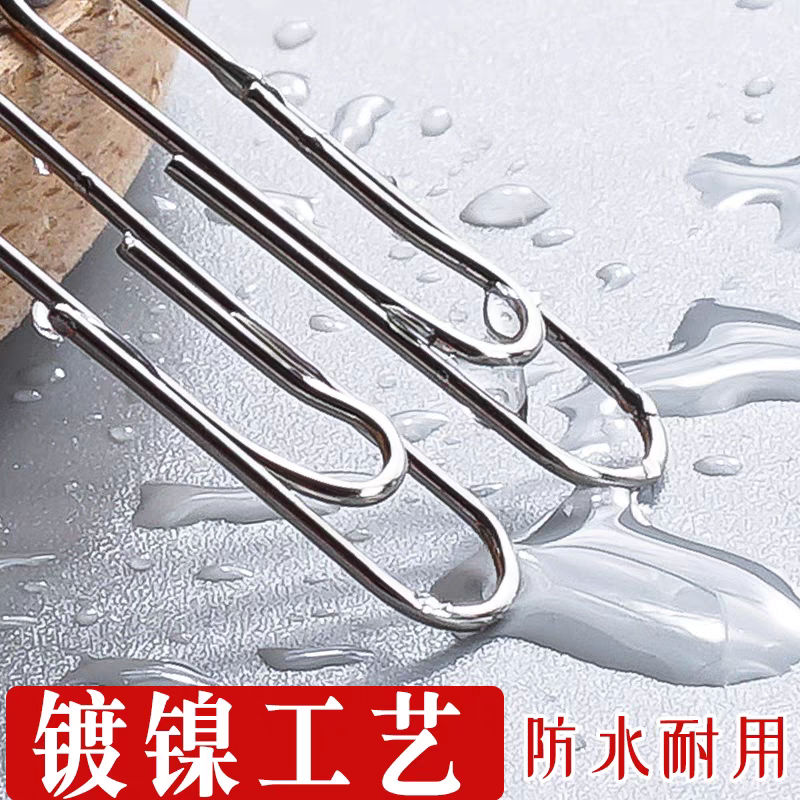 银色28mm回形针办公用品固定书签文件收纳160装产品图