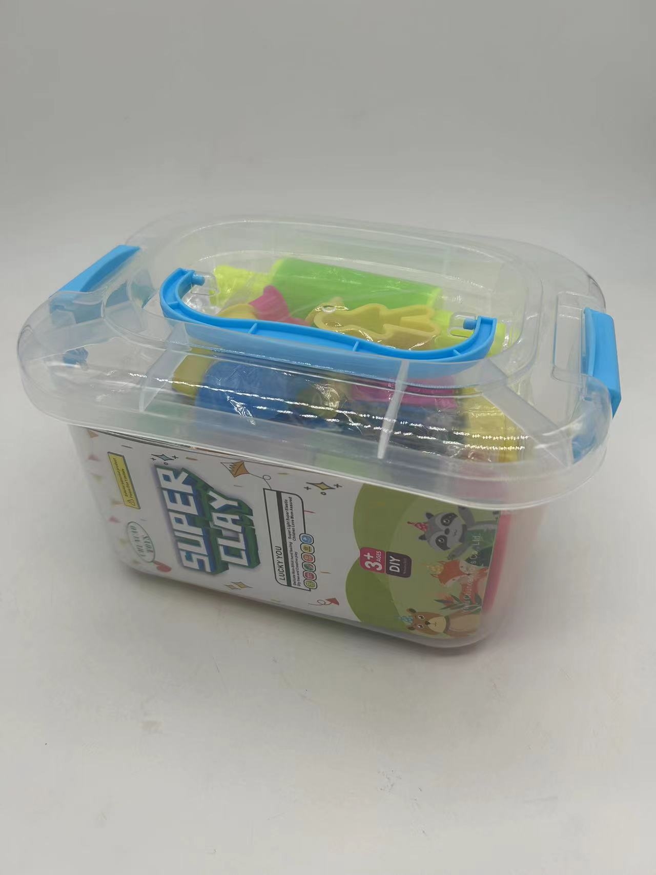 Ultra-light clay children's odorless colored clay 12-color plasticine, kindergarten grade clay belt tools Item Picture
