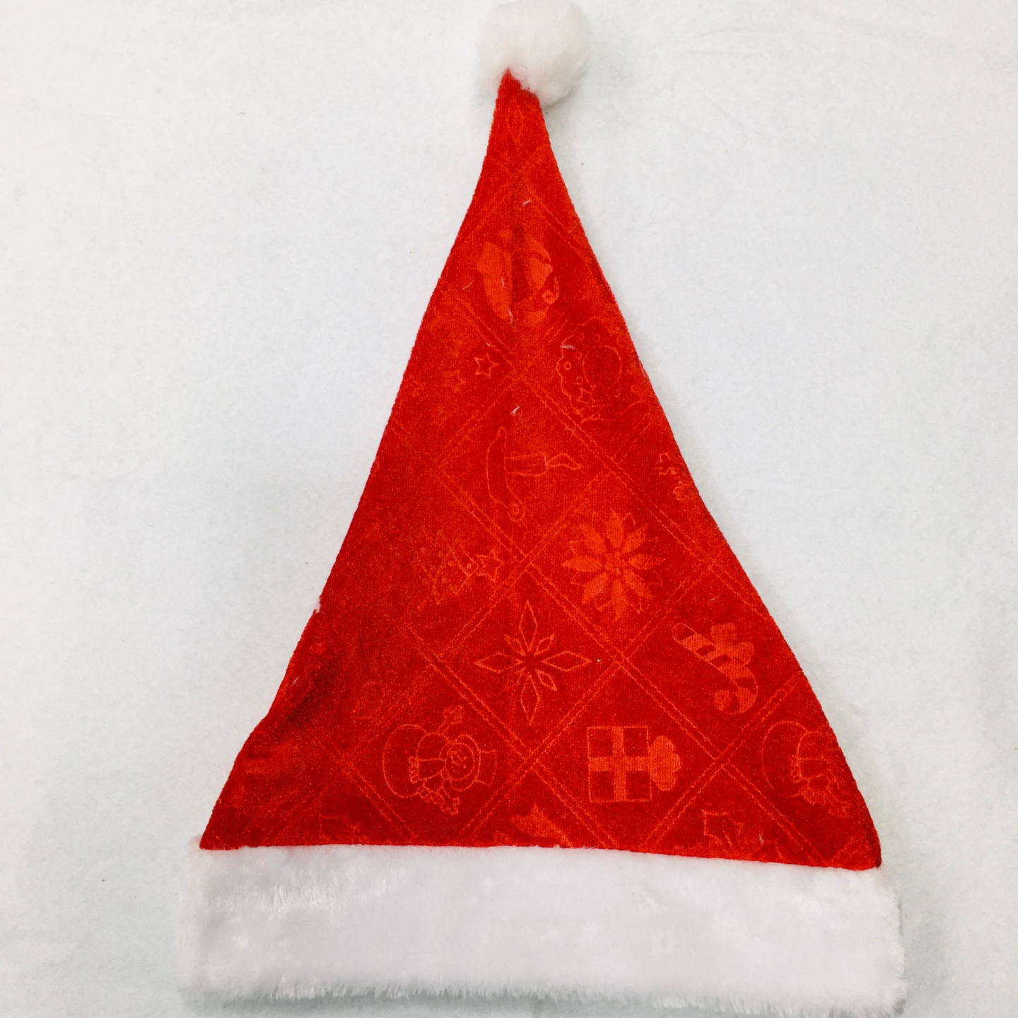 Sombrero de navidad grande rojo de recorte para decoración de navidad Specification image