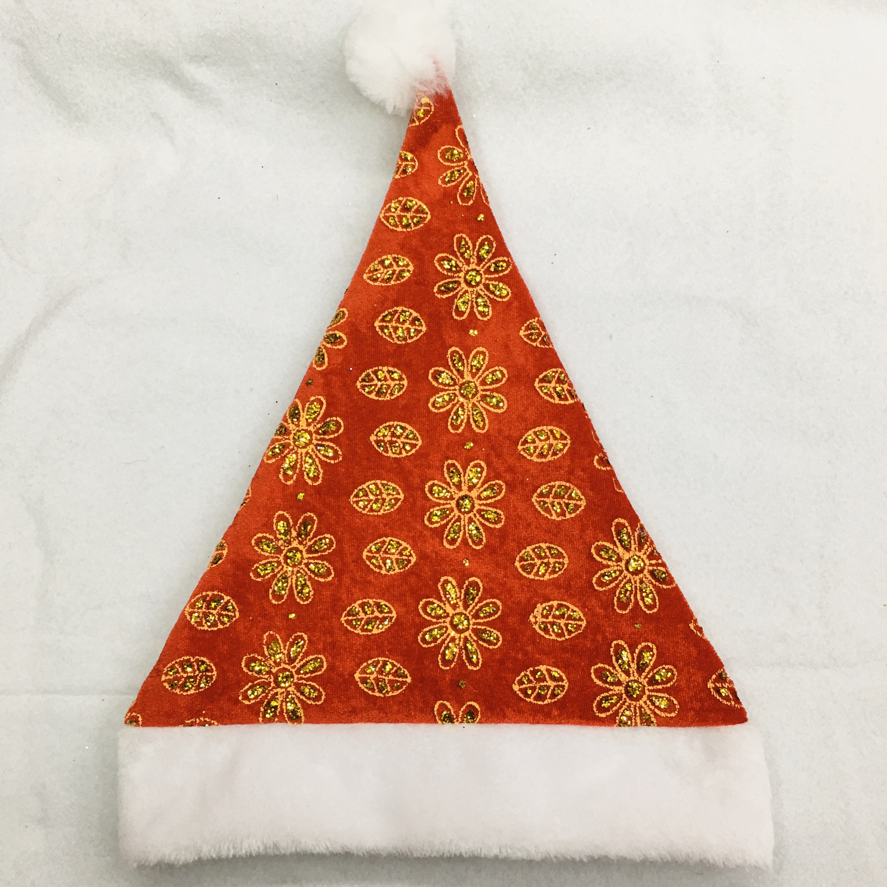 Christmas decorations, hats, adult powder embossed Christmas hats, Christmas hats Item Picture