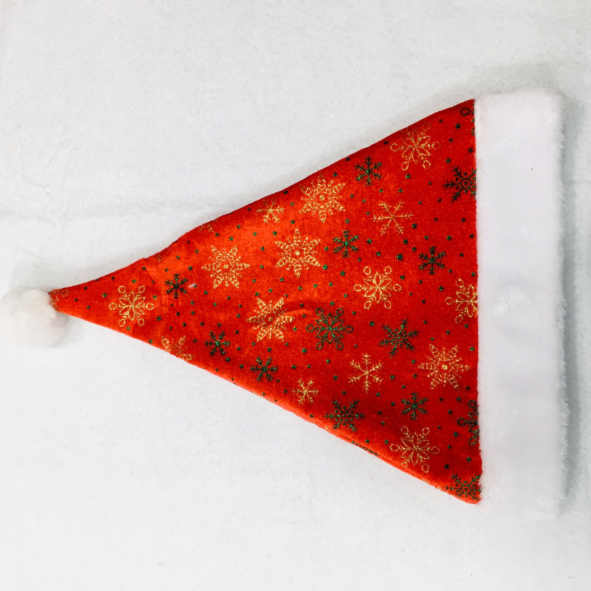 Christmas decorations, hats, adult powder embossed Christmas hats, Christmas hats
