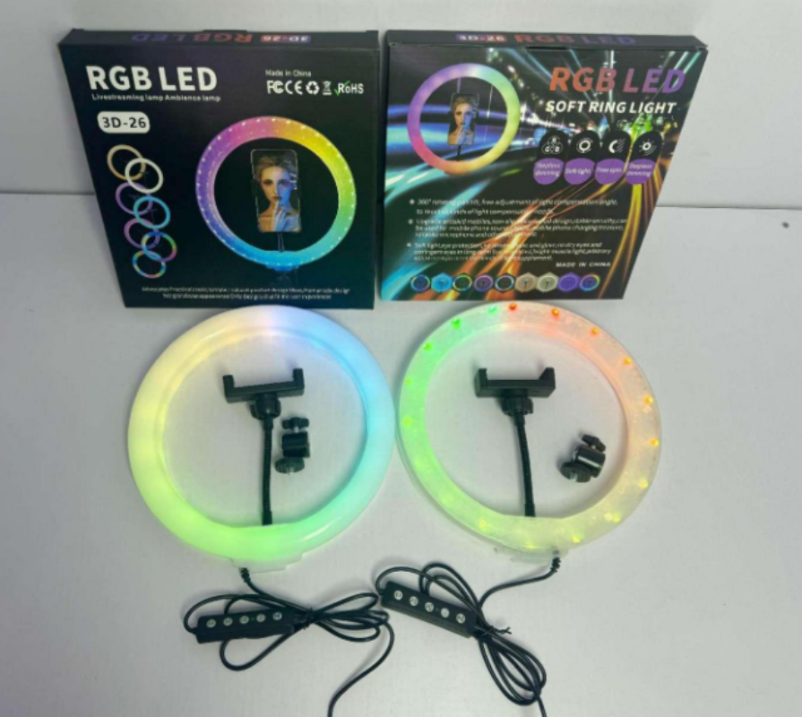 Double-sided light-emitting 6/8/10-inch / 12/13/14/18/22-inch Ringlight crystal live streaming light details Picture