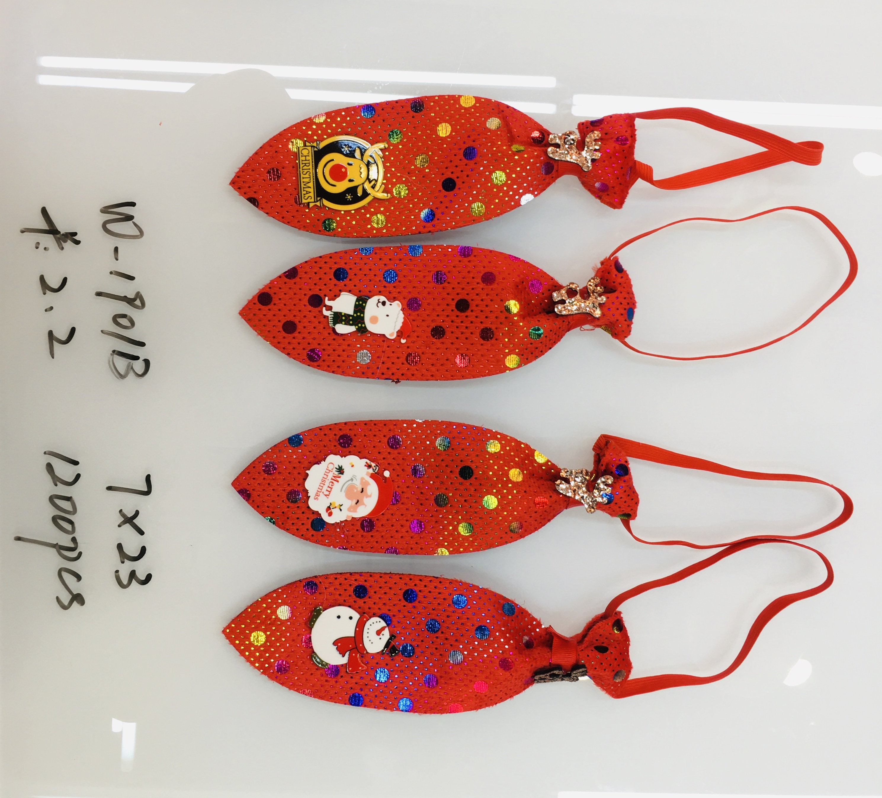 Christmas holiday JK ties for the elderly, snowmen, reindeer, checkered ties, men's and women's ties details Picture