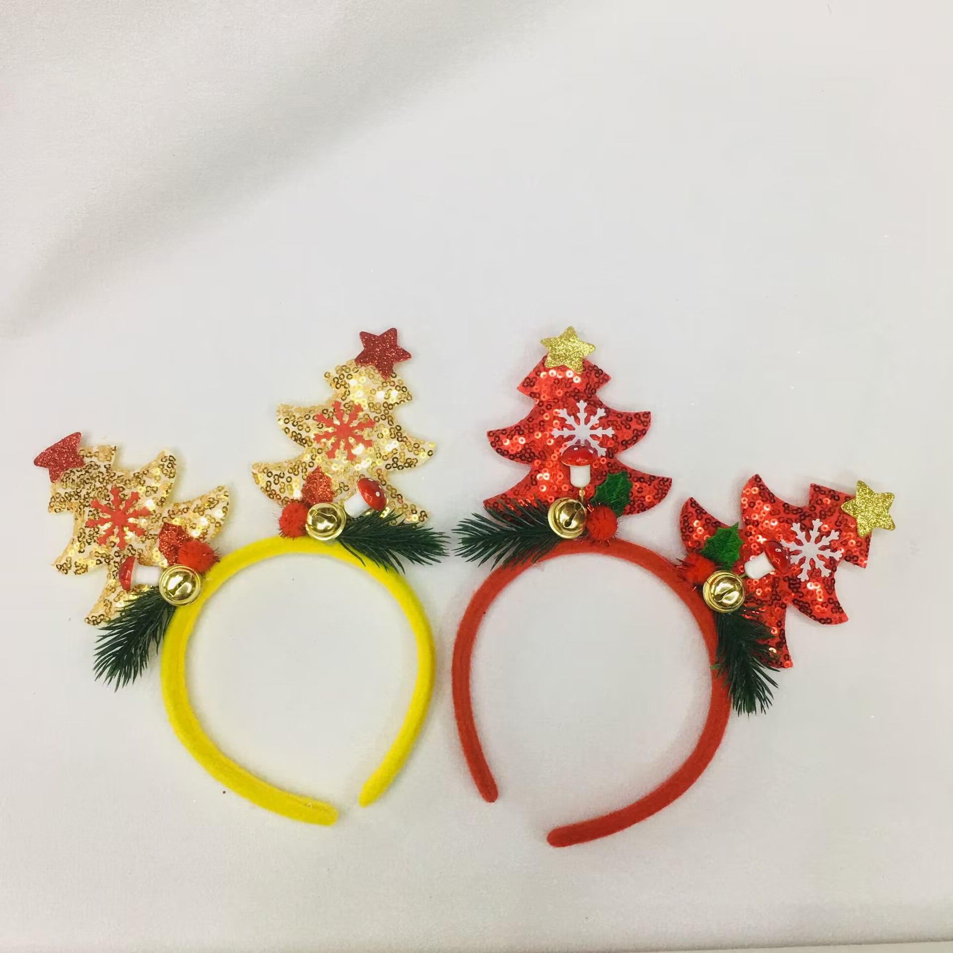 Christmas costume headwear, cartoon antler Christmas tree, five-pointed star hair accessory factory direct sales