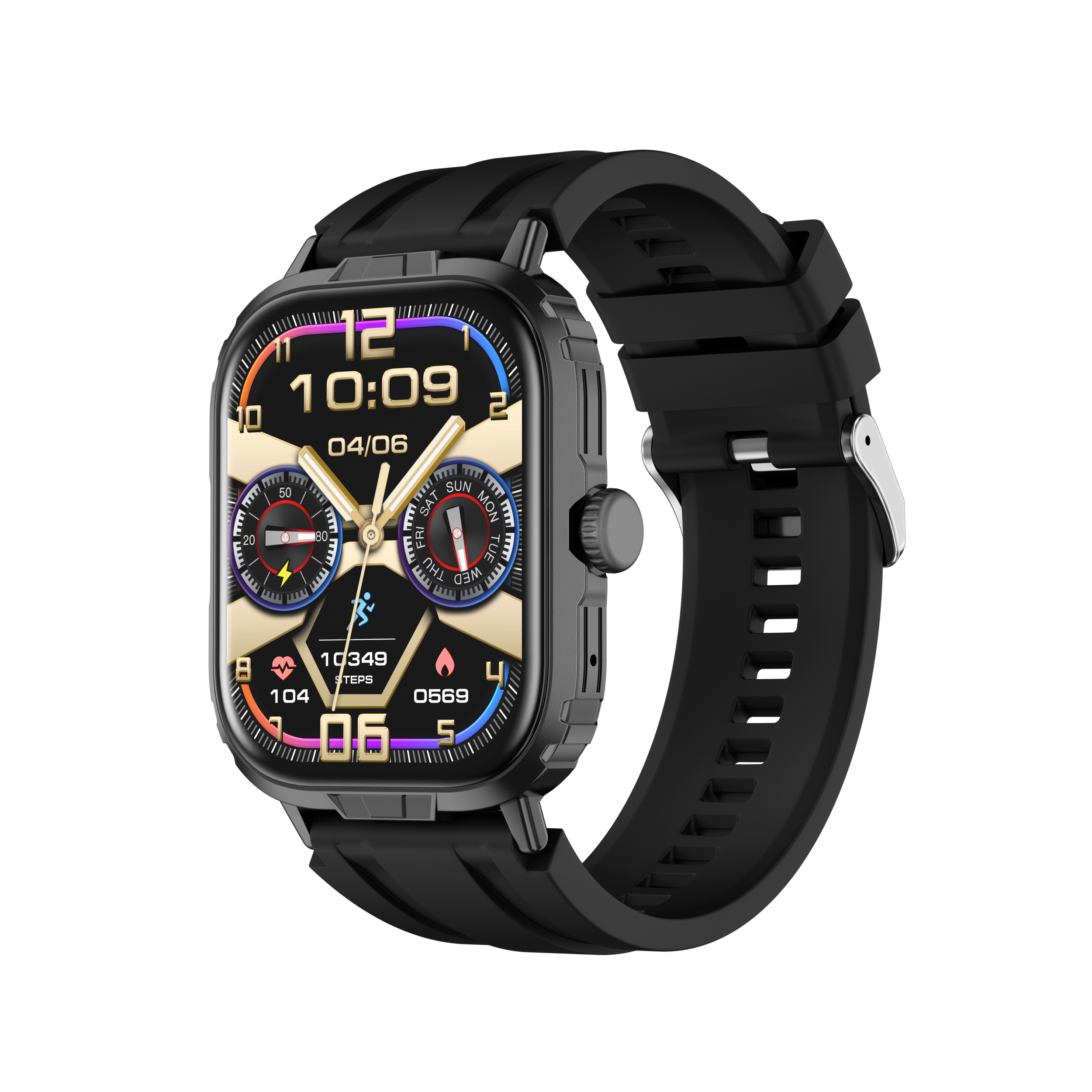 The new M106 smart three-proof watch features a 1.85 high-definition large screen and Bluetooth call function, making it an outdoor multi-functional watch Specification image