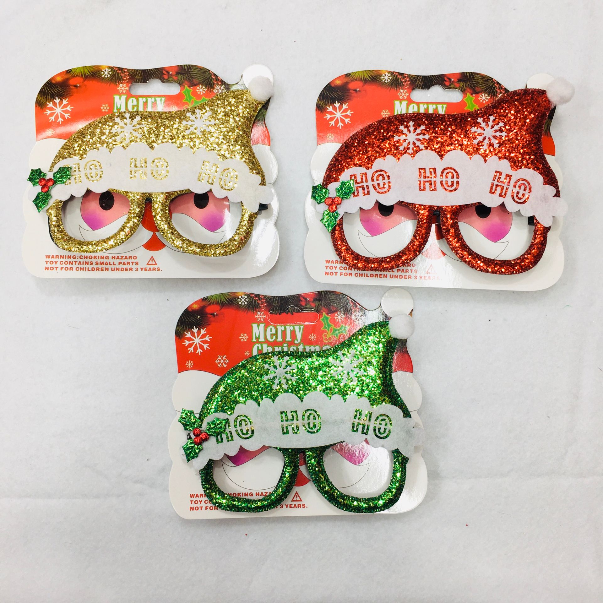 Christmas decorations, Christmas glasses, party decoration items, Christmas products, Christmas trees, snowmen, antler glasses frames details Picture