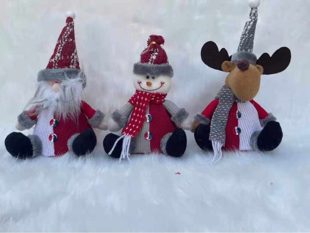 Christmas dolls, Christmas ornaments, Santa Claus, snowman, deer dolls, window decorations, Christmas decorations