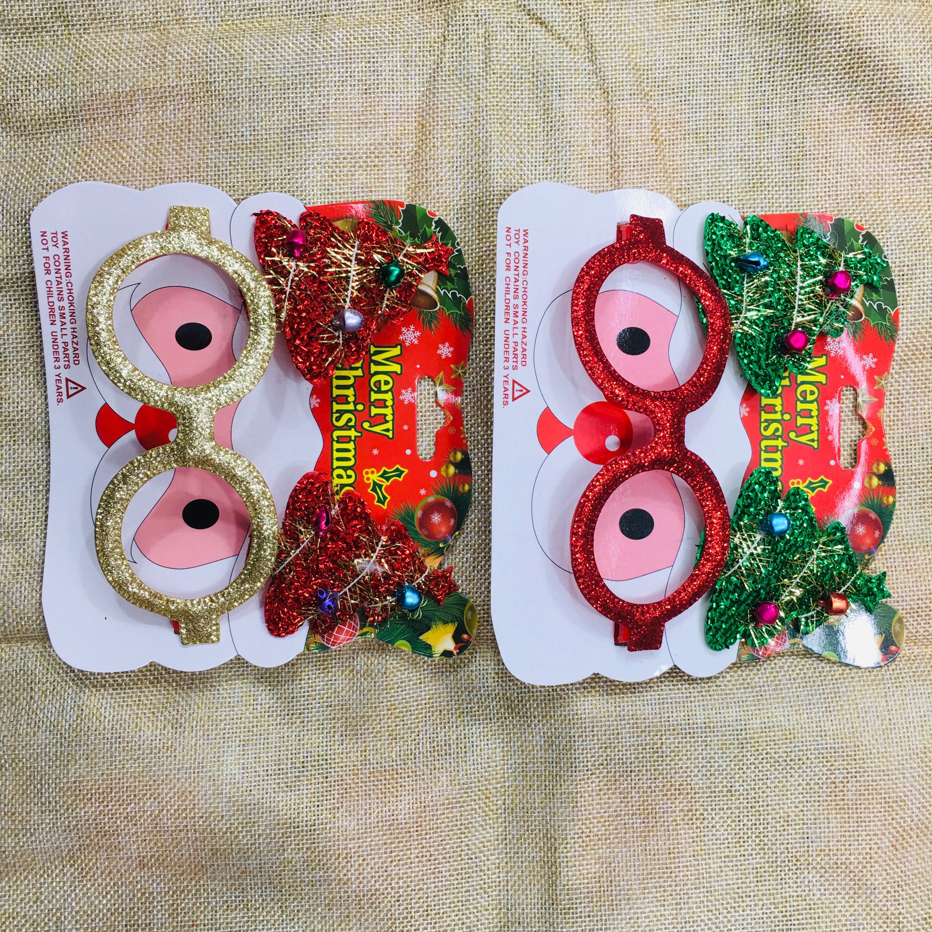 Christmas decorations, Christmas glasses, party decoration items, Christmas products, Christmas trees, snowmen, antler glasses frames Specification image