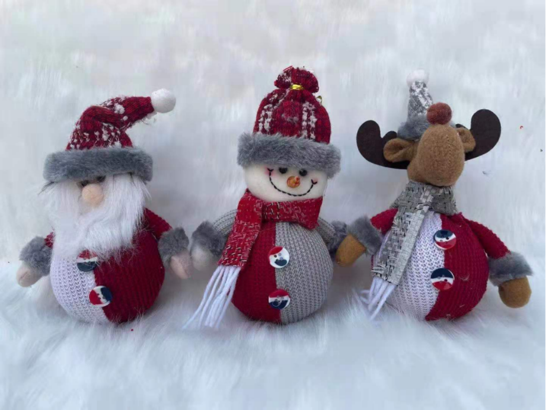 Christmas dolls, Christmas ornaments, Santa Claus, snowman, deer dolls, window decorations, Christmas decorations Item Picture