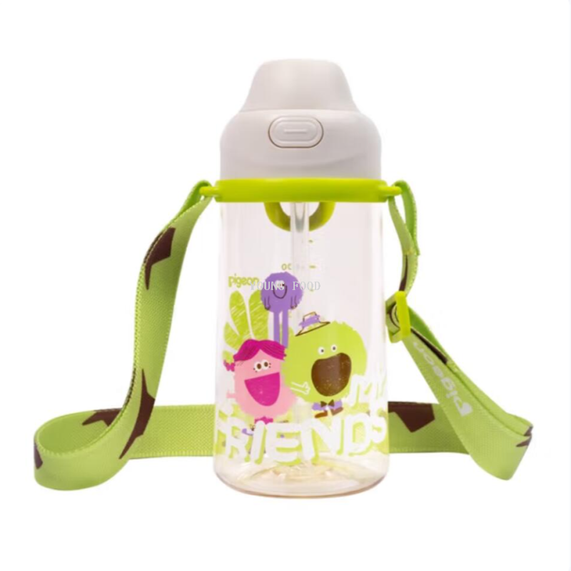 批发包邮！YOUNGFOOD贝亲3岁+儿童PPSU双饮口吸管杯直饮水壶DA171