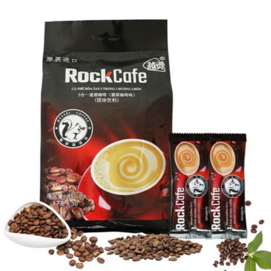 批发包邮！ SPINOBELLI进口休闲零食越南越贡rock猫屎味咖啡850g