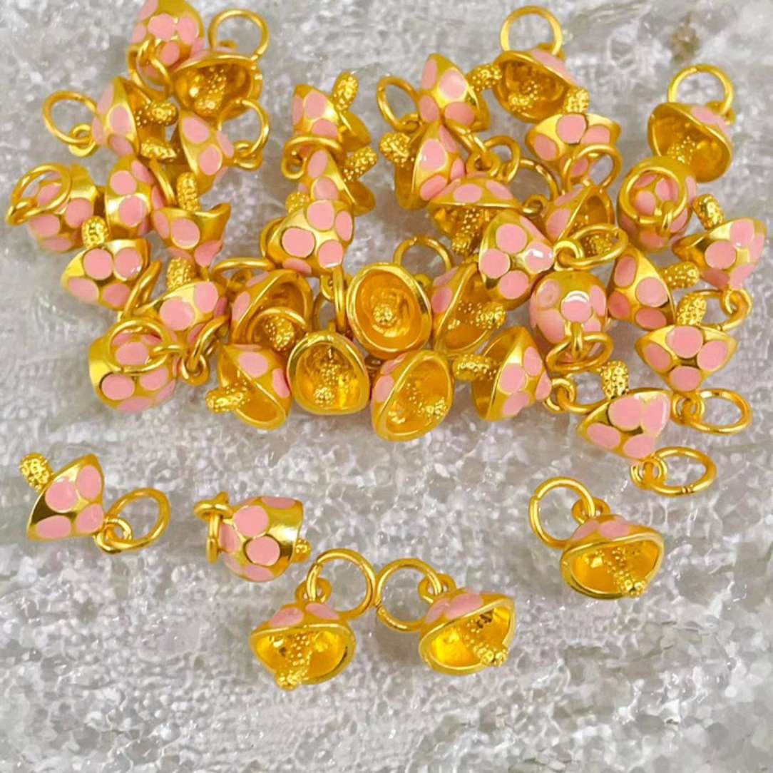 Pink rose real gold H hanging piece epoxy resin series accessories Application Scenario