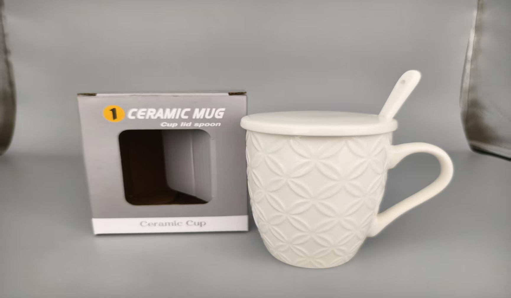 14-ounce embossed water cup, single color box packaging FD14-C12