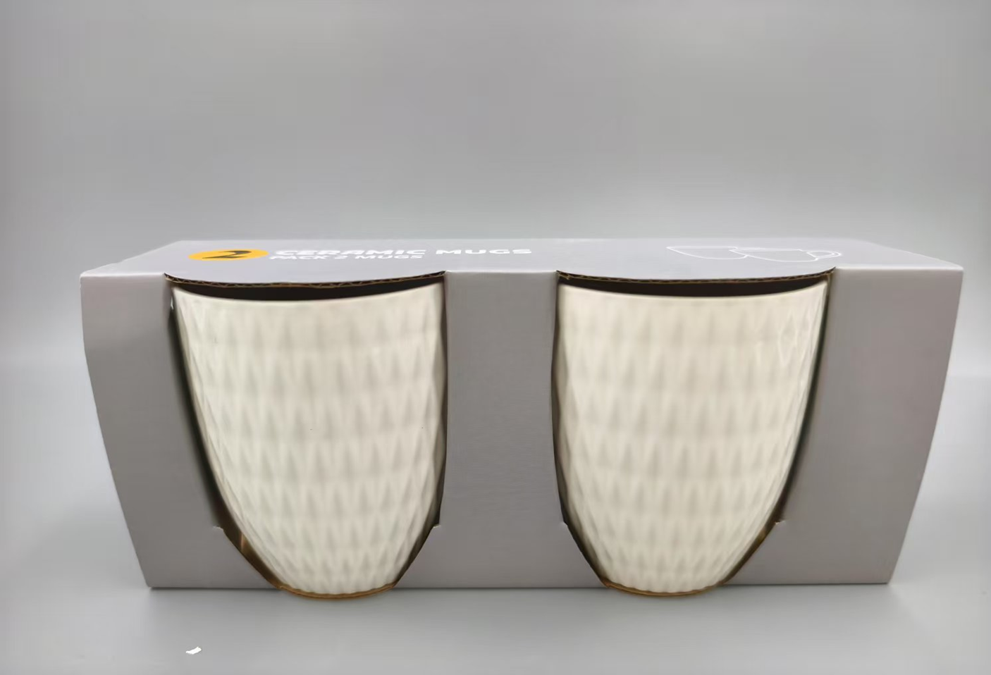 14-ounce embossed water cups, 2 sets, 07 pattern FD14-2P-10
