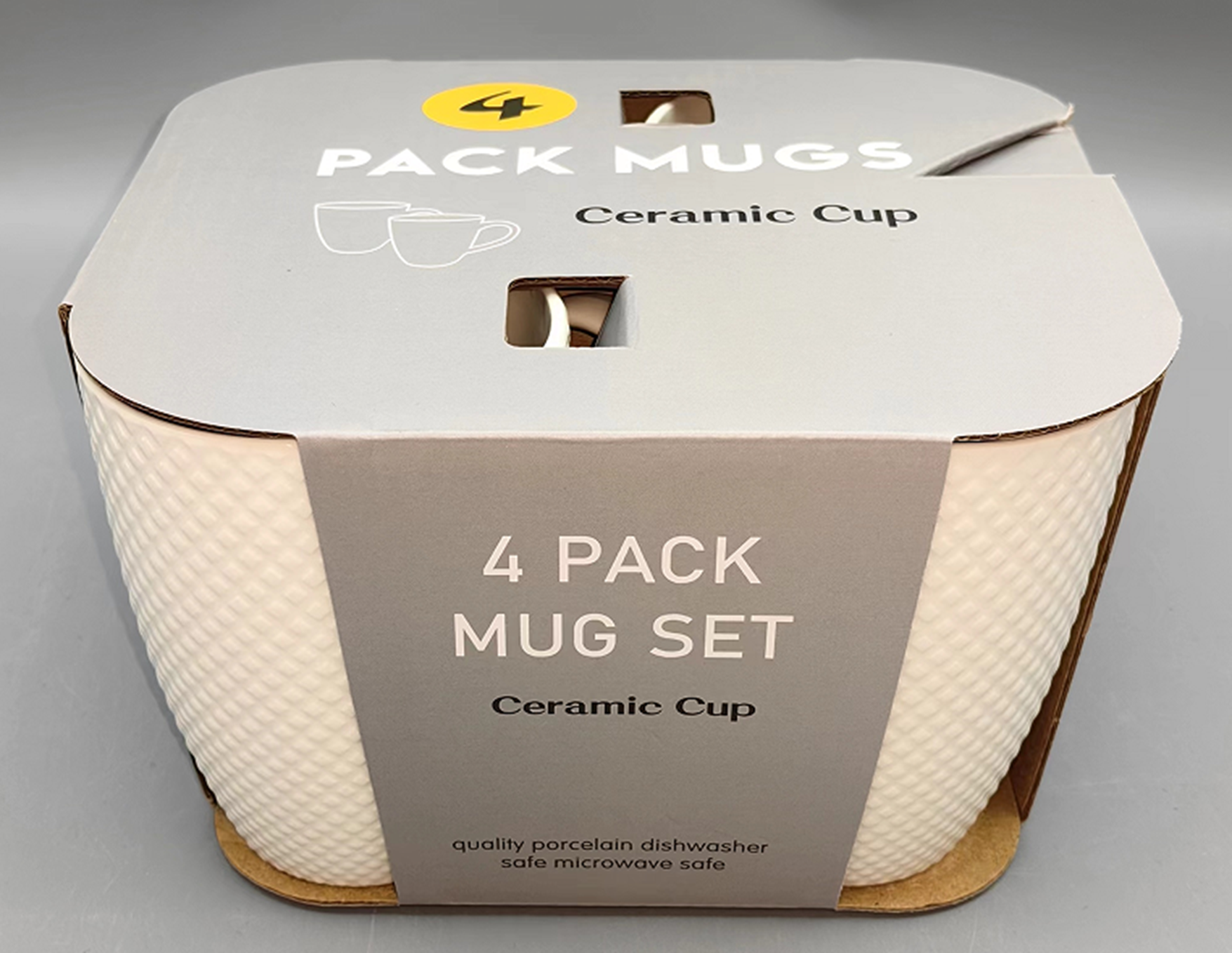 14-ounce embossed cup 4-piece set, 03 pattern FD14-4P-03