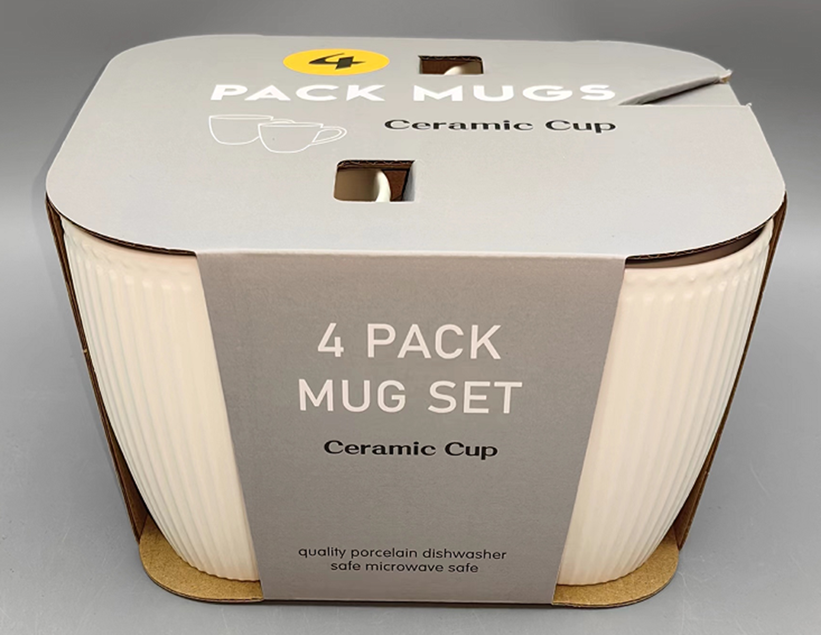 14-ounce embossed cups in 4 pieces, 01 pattern FD14-4P-01
