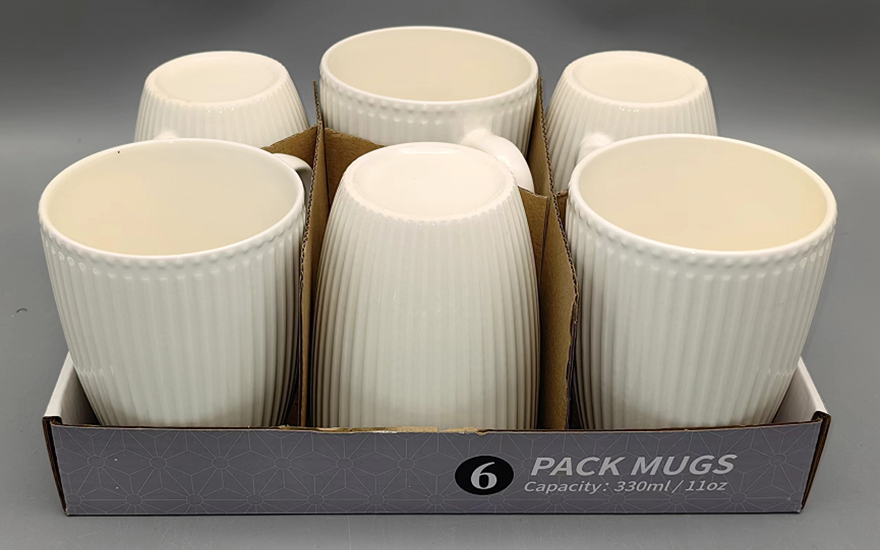 6 sets of 14-ounce embossed water cups, vacuum-formed packaging FD14-6P-01