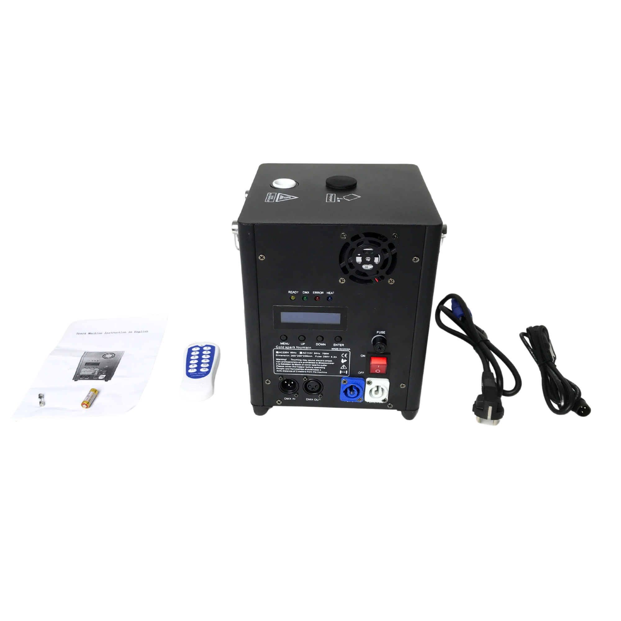 Cross-Border Best-Selling 650W Stage Electronic Spray Flower Machine, Wedding Performance, Bar And Concert Spray Flower Stage Special Effects Equipment, Electronic Starlight Machine, Cold Fireworks Machine Manufacturer Wholesale Application Scenario