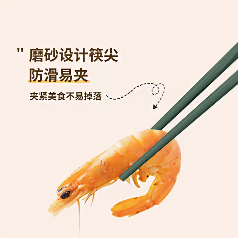 A111 alloy chopsticks, household quick set, high-temperature resistant, antibacterial, anti-mold, anti-slip, high appearance level, high-end tableware for family separate dining detail image 3