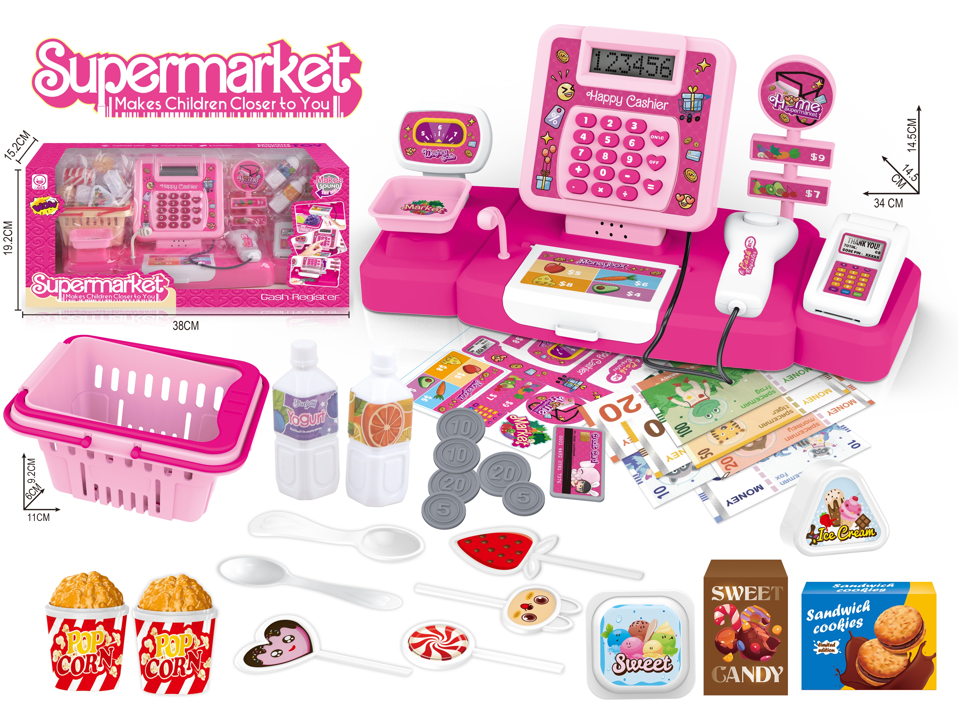 Cash register lollipop set toys details Picture