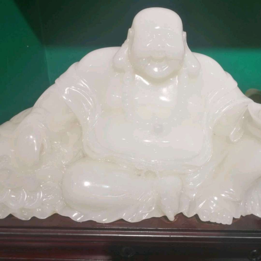 巴基斯坦玉佛笑口常开镇宅礼品赠送乔迁店铺开业细节图