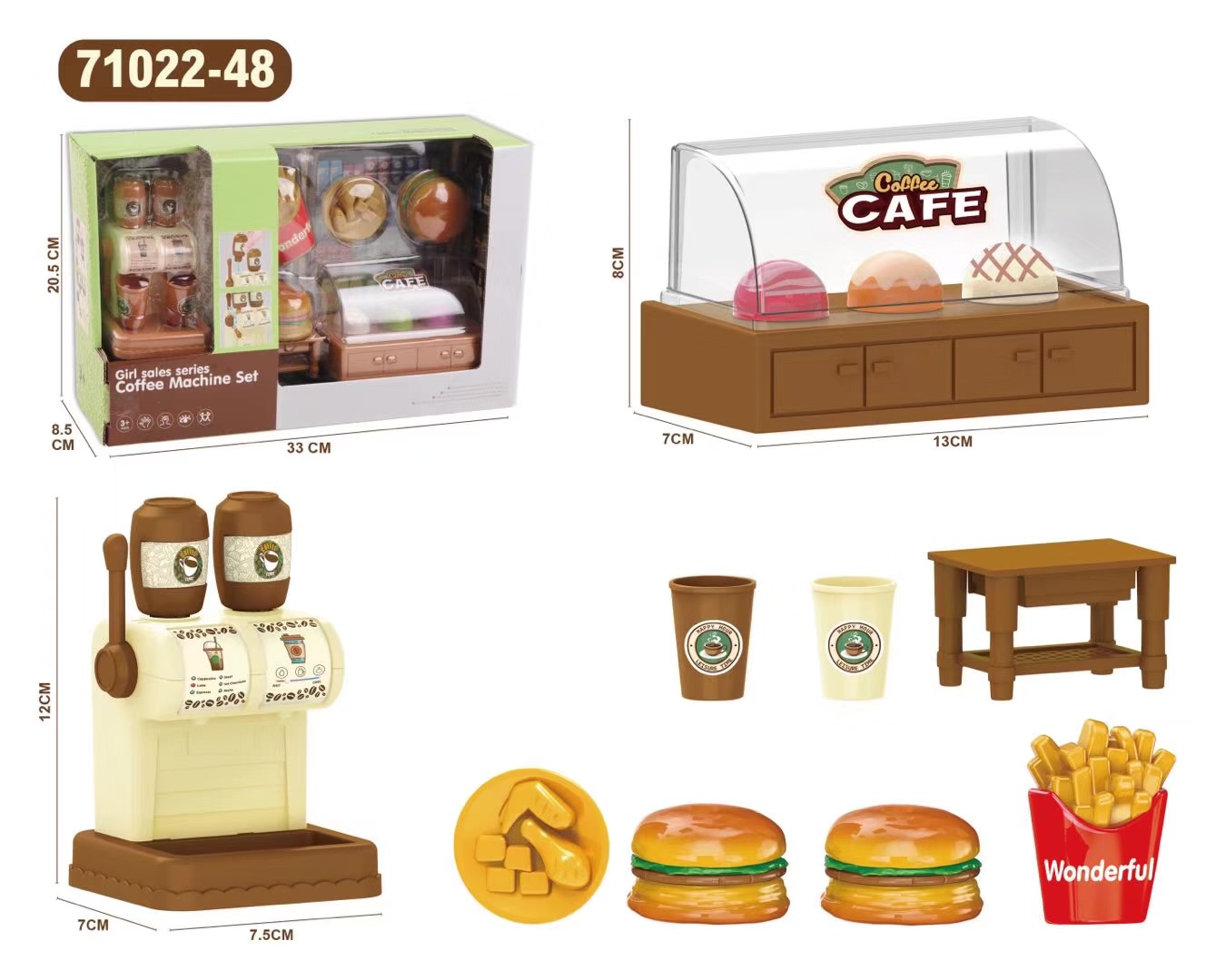 Coffee machine set toys