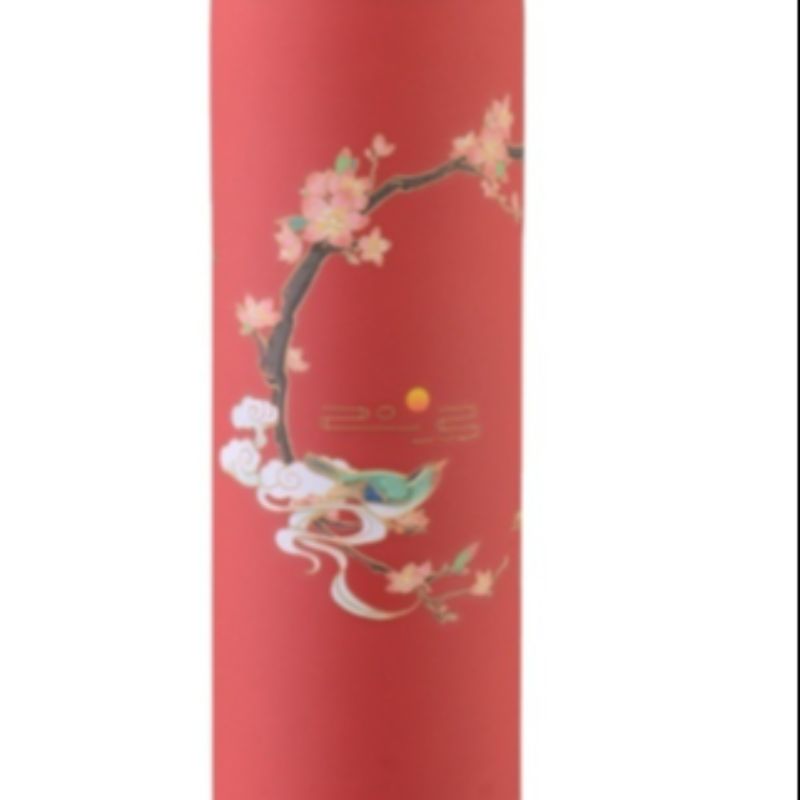 大容量磨砂中国风国潮保温杯不锈钢梅花