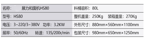 商用双速双动和面机HS80大型80L全自动和面机大容量揉面商用详情3